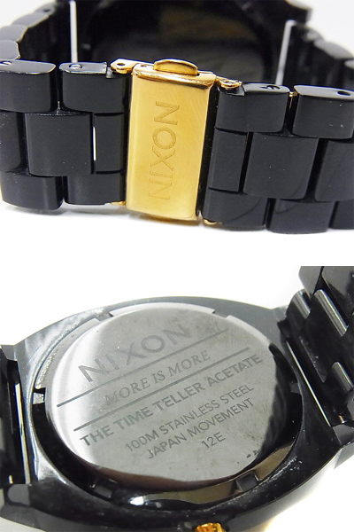 実際に弊社で買取させて頂いたNIXON/ニクソン MORE IS MORE アナログ腕時計 ブラックの画像 2枚目