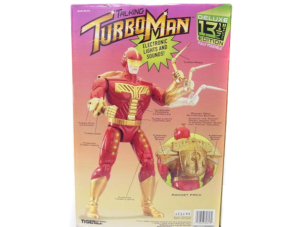 実際に弊社で買取させて頂いた【処分】TIGER ELECTRONICS TALKING TURBO MAN/ターボマンの画像 1枚目