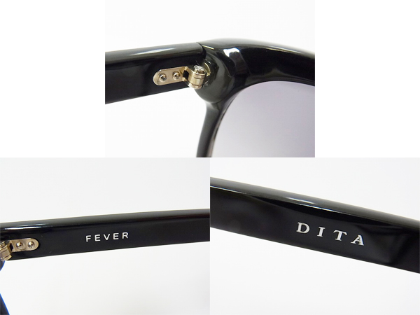 実際に弊社で買取させて頂いた【未使用】DITA/ディータ FEVER/フィーバー15004Aサングラス/黒の画像 2枚目