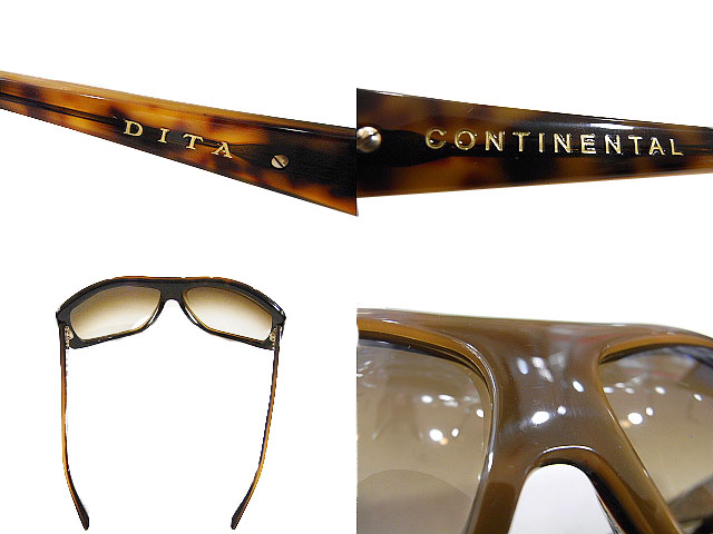 実際に弊社で買取させて頂いた【未使用】DITA/ディータ COTINENTAL サングラス 16002B　茶の画像 2枚目