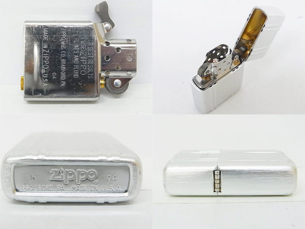 実際に弊社で買取させて頂いた[未使用]zippo/ジッポー ゼロハリバートン Ⅱ-AL 2004年製の画像 2枚目