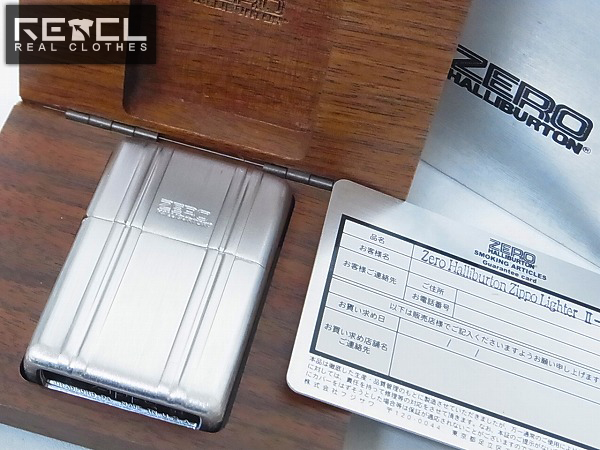 実際に弊社で買取させて頂いた[未使用]zippo/ジッポー ゼロハリバートン Ⅱ-AL 2004年製