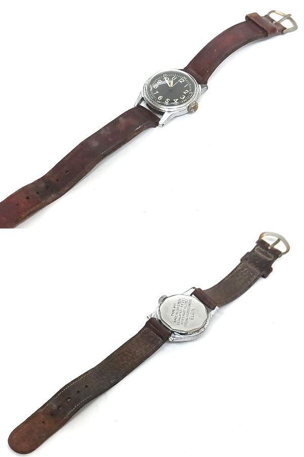 実際に弊社で買取させて頂いたELGIN/エルジン 1943 A-11/アンティークミリタリーウォッチの画像 2枚目