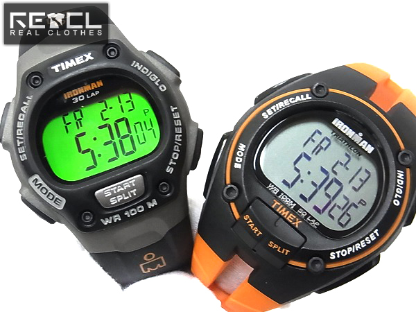 実際に弊社で買取させて頂いたTIMEX/タイメックス IRONMAN/アイアンマン T5K220/T53151 2点