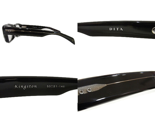 実際に弊社で買取させて頂いた【未使用】DITA/ディータ キングストン 黒縁眼鏡/メガネ 2006Dの画像 2枚目