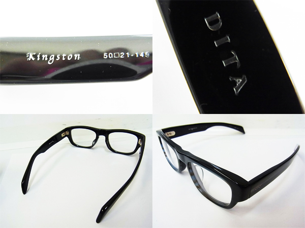 実際に弊社で買取させて頂いた【未使用】DITA/ディータKINGSTON 2006D 黒縁/セル眼鏡フレームの画像 1枚目