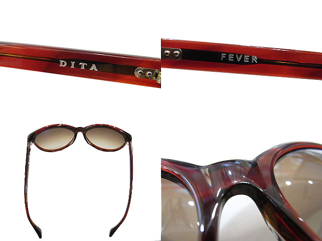 実際に弊社で買取させて頂いた【未使用】DITA/ディータ FEVER サングラス 15004C レッドの画像 2枚目