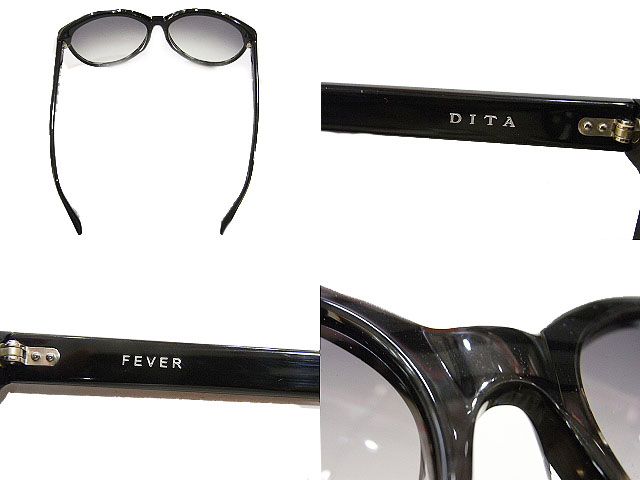 実際に弊社で買取させて頂いた【未使用】DITA/ディータ FEVER サングラス 15004A ブラックの画像 2枚目