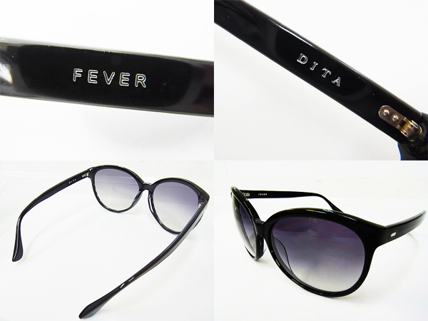 実際に弊社で買取させて頂いた【未使用】DITA/ディータ FEVER/フィーバー15004Aサングラス/黒の画像 2枚目