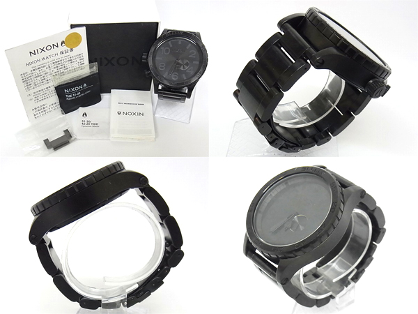 実際に弊社で買取させて頂いたNIXON/ニクソン THE 51-30 ALL BLACK アナログ腕時計 A058001の画像 1枚目