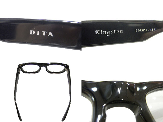 実際に弊社で買取させて頂いた【未使用】DITA/ディータ KINGSTON 眼鏡/メガネ 2006D ブラックの画像 2枚目