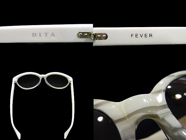 実際に弊社で買取させて頂いた【未使用】DITA/ディータ FEVER サングラス 15004D ホワイトの画像 2枚目