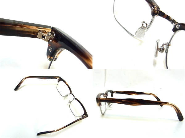 金子眼鏡/恒眸作 サーモント型 メガネフレーム/眼鏡 Ｔ-254 CHSの買取