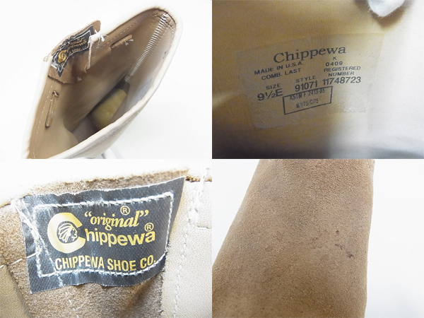 実際に弊社で買取させて頂いた[未使用]CHIPPEWA/チペワ スエードエンジニアブーツ/91071 9.5Eの画像 2枚目