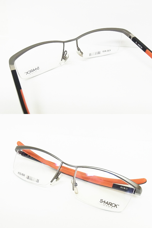 実際に弊社で買取させて頂いた【未使用】alain mikli×STARCK EYESコラボ PL9901M05H 眼鏡の画像 2枚目