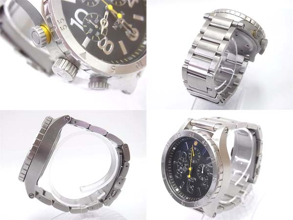 実際に弊社で買取させて頂いたNIXON/ニクソン 48-20 CHRONO Black/クロノ 腕時計 NA486000-00の画像 1枚目