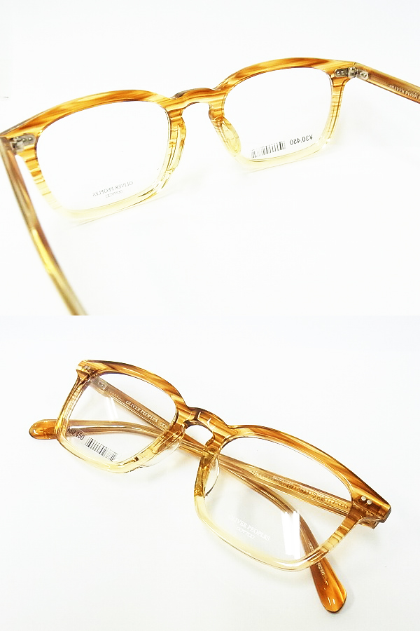 実際に弊社で買取させて頂いた【未使用】OLIVER PEOPLES/オリバーピープルズ Nate 眼鏡 茶系の画像 2枚目