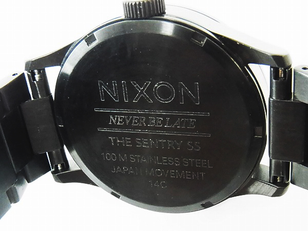 実際に弊社で買取させて頂いたNIXON/ニクソン SENTRY SS オールブラック クォーツ A356001の画像 1枚目