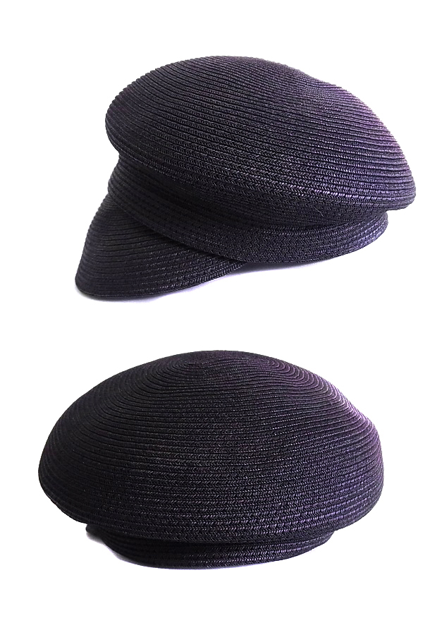 CA4LA/カシラ 麦わらキャスケット帽子 サイズ調節紐 ブラックの買取