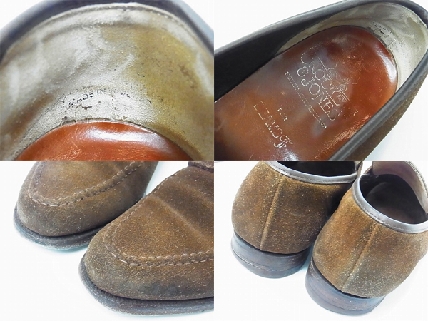 実際に弊社で買取させて頂いたCrockett&Jones BEAMS F別注 CAMDEN/カムデン ローファー 6Eの画像 2枚目