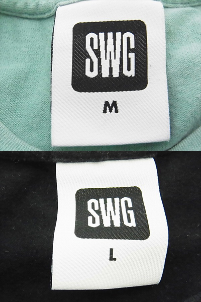 実際に弊社で買取させて頂いたSWAGGER/SWG/スワッガー プリントTシャツM L　2枚セットの画像 2枚目