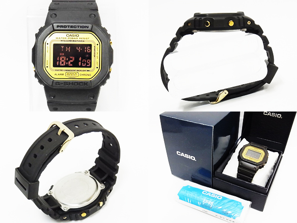 実際に弊社で買取させて頂いたG-SHOCK×ナノユニバース コラボ ブラックブラウンDW-5600NU-9JRの画像 1枚目