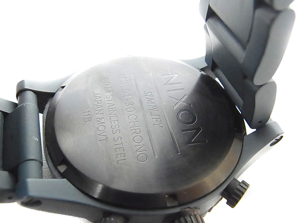 実際に弊社で買取させて頂いたNIXON/ニクソン THE 51-30 CHRONO 腕時計 ネイビー/A083 690の画像 1枚目