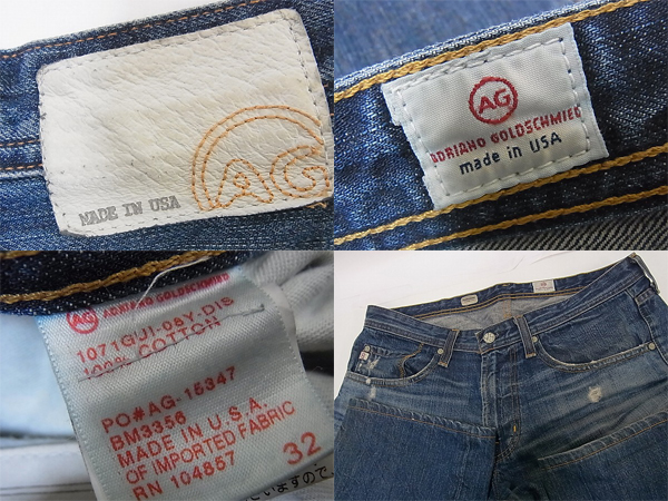 実際に弊社で買取させて頂いたAG JEANS/エージージーンズ タンバリン デニム/ジーンズ/32の画像 2枚目