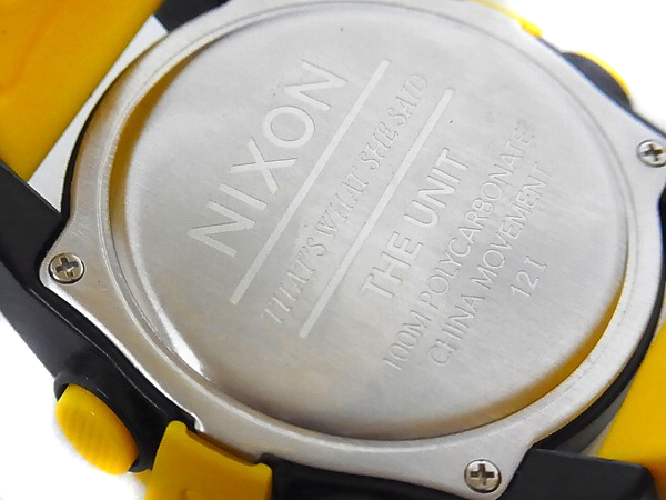 実際に弊社で買取させて頂いたNIXON/ニクソン デジタルウォッチ イエロー/ブラック A197 887の画像 1枚目