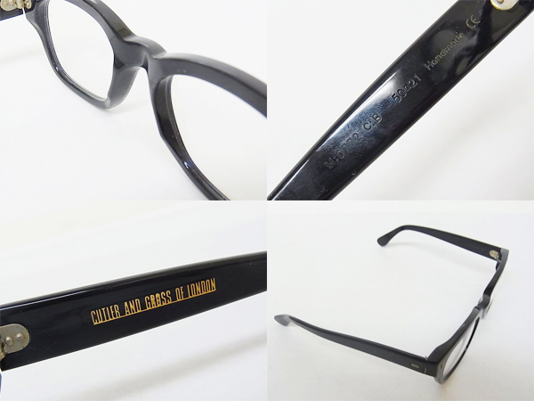 実際に弊社で買取させて頂いたcutler and gross　0772 黒縁/伊達めがね ブラックフレームの画像 1枚目