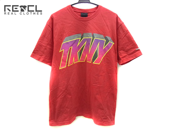 実際に弊社で買取させて頂いたswagger/スワッガー TKNYロゴプリントTシャツ レッド/XL