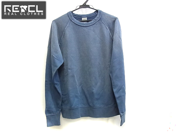 実際に弊社で買取させて頂いた【未使用】クーティー 15SS VintageCrewneck L/S Sweatshirt青M