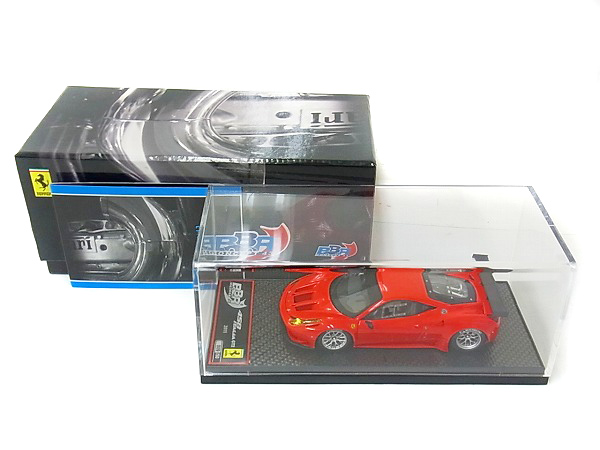 実際に弊社で買取させて頂いたBBR 1/43 フェラーリ 458 ITALIA GT2 2011 レッド 50台限定の画像 2枚目