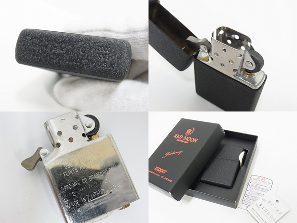 実際に弊社で買取させて頂いた【未使用】ZIPPO/ジッポー レッドムーン レギュラー 2000年製の画像 2枚目