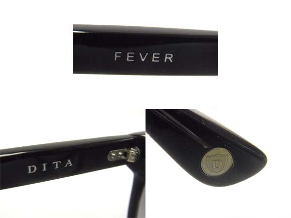 実際に弊社で買取させて頂いた【未使用】DITA/ディータ FEVER/フィーバー15004Aサングラス/黒の画像 3枚目