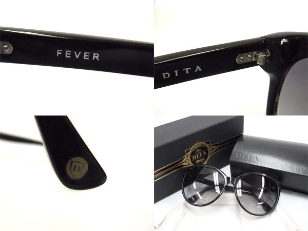 実際に弊社で買取させて頂いた[未使用]DITA/ディータ FEVER/フィーバー 15004A サングラス 黒の画像 2枚目