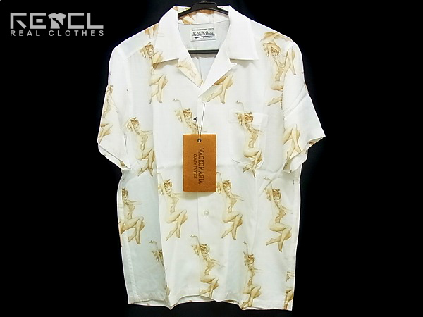 未使用 ワコマリア 14SS-ALO-09 NUDE ALOHA SHIRT ホワイト Lの買取実績 - ブランド買取専門店リアクロ