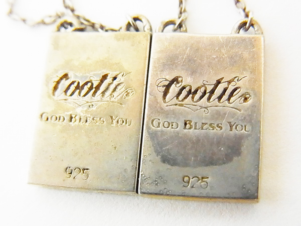 実際に弊社で買取させて頂いたCOOTIE/クーティー Scapular ネックレス プレート シルバー925の画像 1枚目