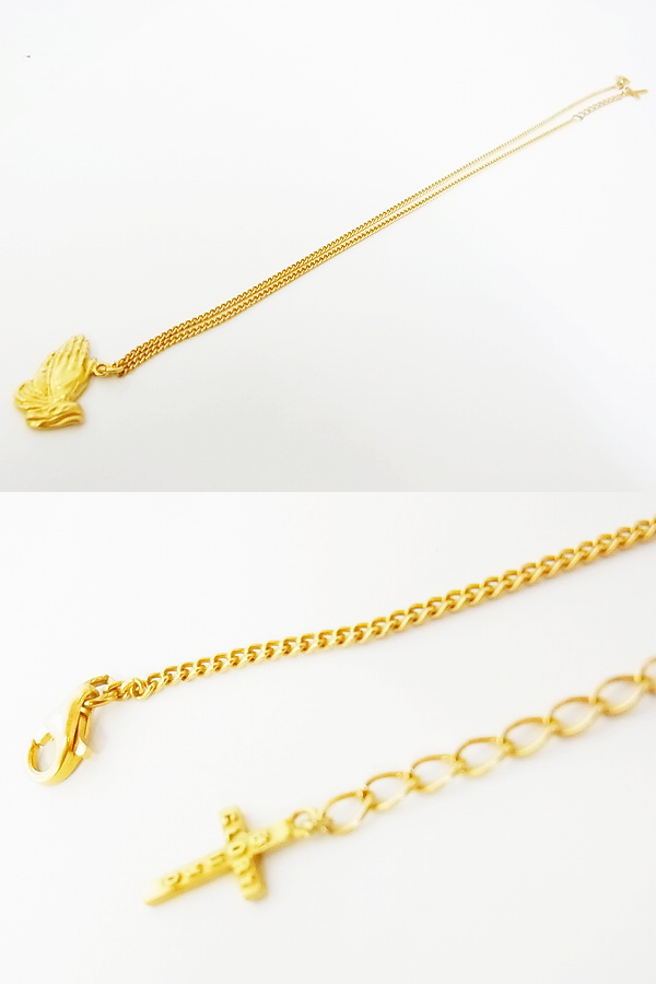 実際に弊社で買取させて頂いたCOOTIE/クーティー 12AW Praying Hands Necklace/ネックレスの画像 2枚目