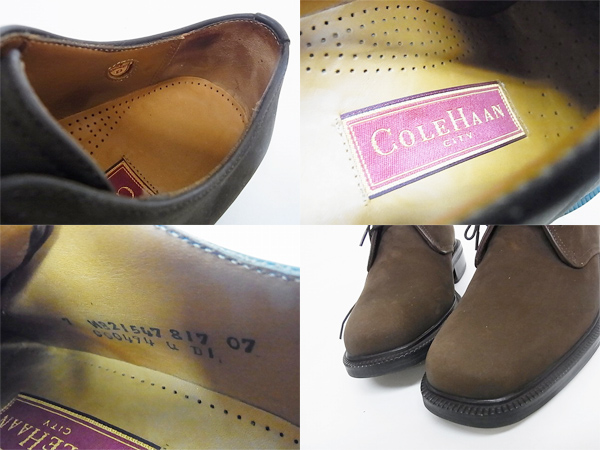 実際に弊社で買取させて頂いたCOLE HAAN/コールハーン スウェードレザーシューズ C00494 茶 7の画像 2枚目