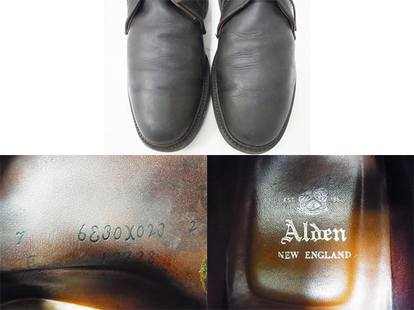 実際に弊社で買取させて頂いたAlden/オールデン オイルドチャッカブーツ レザー 12728 茶/7の画像 2枚目