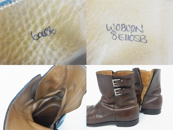 実際に弊社で買取させて頂いたJOHNLOBB/ジョンロブ WOBURN サイドジップブーツ 1105 茶 8Eの画像 2枚目