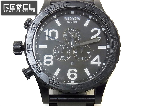 実際に弊社で買取させて頂いたNIXON/ニクソン クロノ THE51-30 オールブラック/A083-001