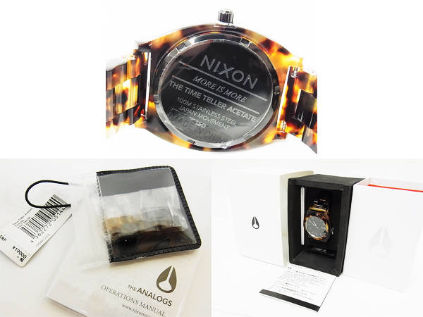 実際に弊社で買取させて頂いた［未使用］NIXON/ニクソン タイムテラー アセテート A327-646の画像 2枚目