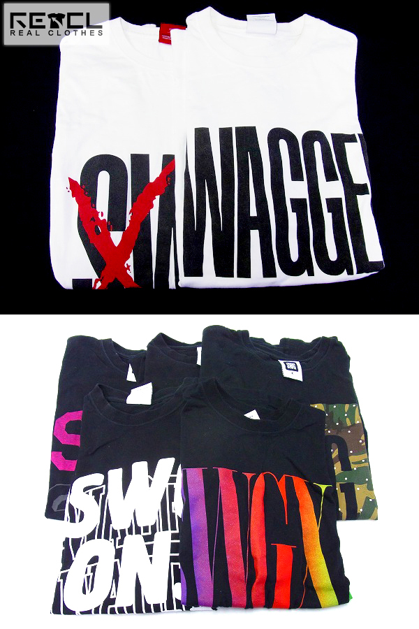 SWAGGER/スワッガー プリント半袖Tシャツ 黒/白 L/X/XL 7点SETの買取