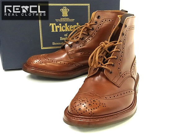 実際に弊社で買取させて頂いた【未使用】Trickers/トリッカーズM2508-Dカントリーブーツ茶8