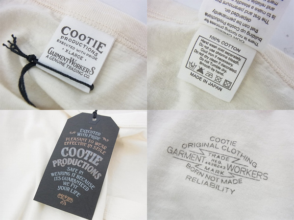 実際に弊社で買取させて頂いた[未使用]COOTIE/クーティー プレーンネックポケットTシャツ/XLの画像 2枚目