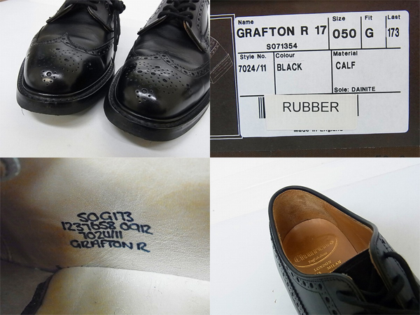 実際に弊社で買取させて頂いたChurch's/チャーチ[7万↑]Grafton/カーフレザー 7024-11/50Gの画像 2枚目