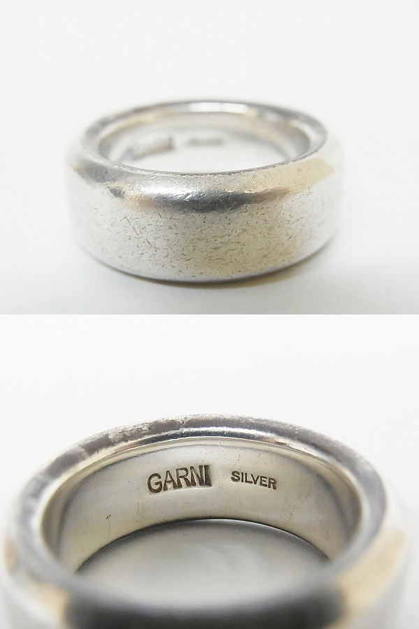 速くおよび自由な GARNI シルバーリング シルバー925 １５号 リング