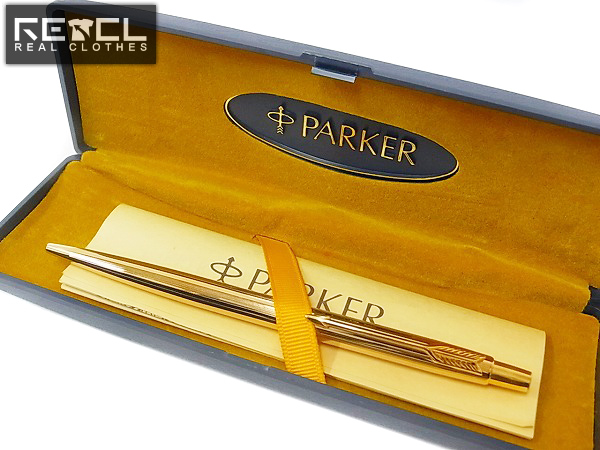 実際に弊社で買取させて頂いたPARKER/パーカー ノック式ボールペン ゴールド 筆記用具
